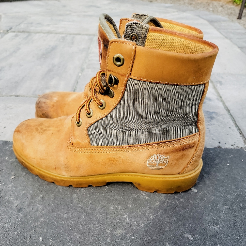 Timberland Mens Tan Solid 28047 0840 Lace Up Leath